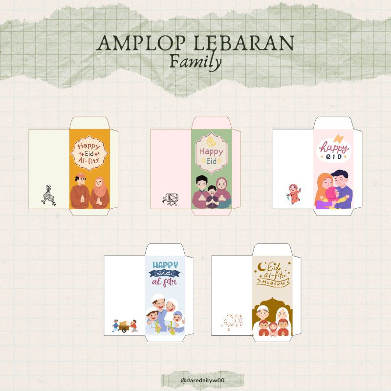 

Amplop Lebaran Murah Family 30pcs