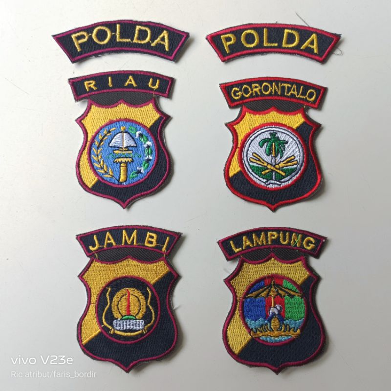 BET BORDIR POLDA JAMBI POLDA RIAU BED LOGO BORDIR POLDA GORONTALO POLDA LAMPUNG BORDIR POLDA DI INDO