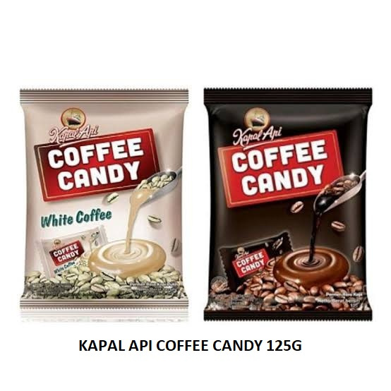 

Permen Kopi Kapal Api 125gr Coffee Candy Rasa White Coffe Black Coffee (isi 50pcs)