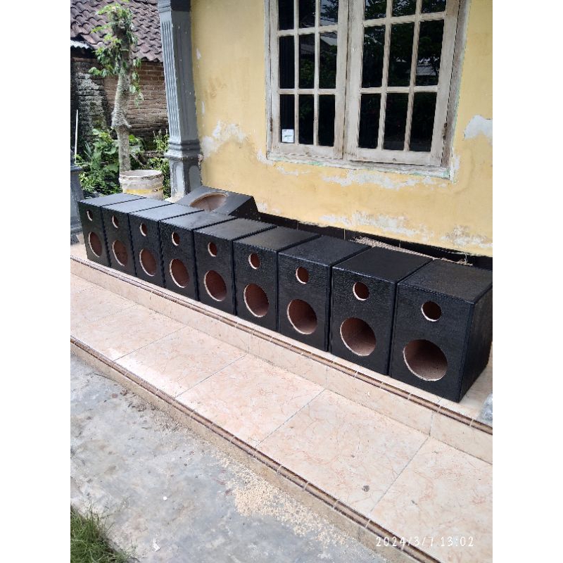 box sound system 12mm untuk 6 inch + tweeter bundar