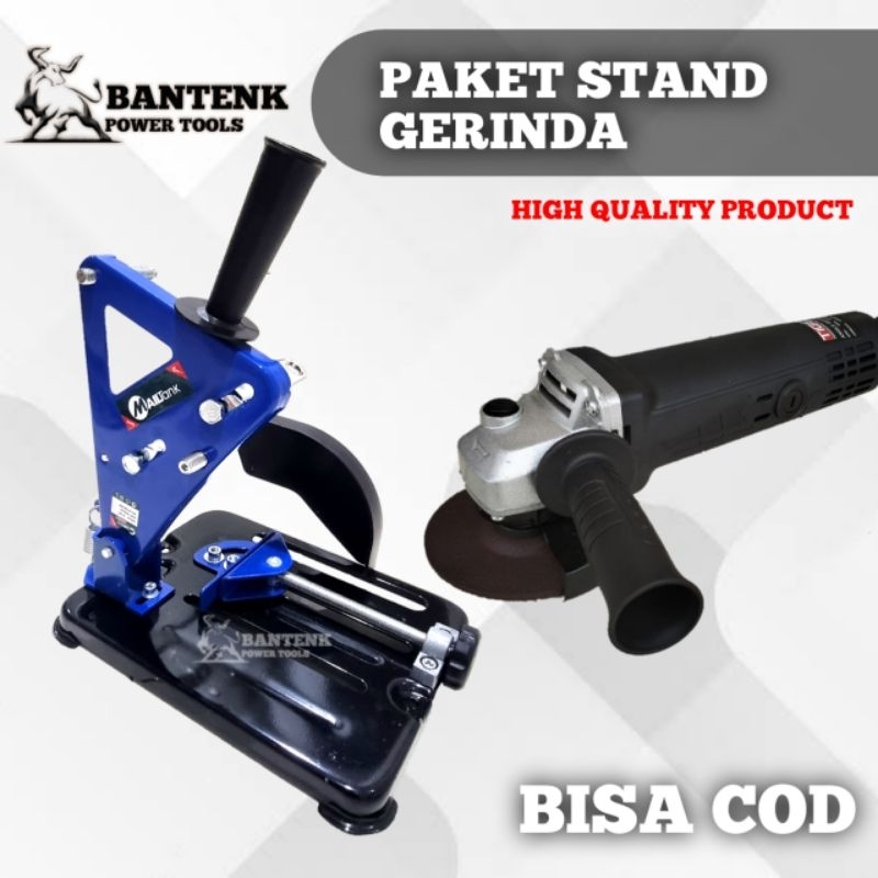 PAKET GERINDA + DUDUKAN / STAND GERINDA MESIN GERINDA TANGAN GRINDA LISTRIK TIGER B6 DUDUKAN STAND. 
