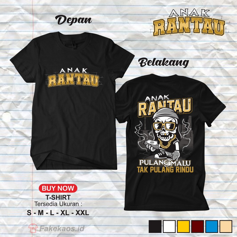 KAOS ANAK RANTAU, pulang malu tak pulang rindu
