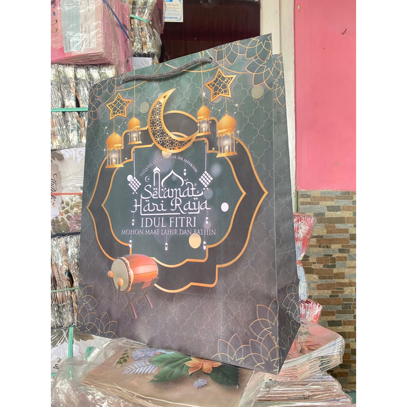 

Paperbag EDISI IDUL FITRI size 26x12x33 (1 LUSIN isi 12 pcs)