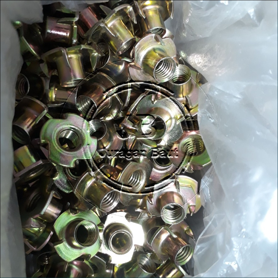 MUR CAKAR M10 TEE NUT M10 X 12 T NUT M10 MUR FURNITURE KNOCKDOWN SPEAKER SPEKER SEPEKER DIAMETER LUB