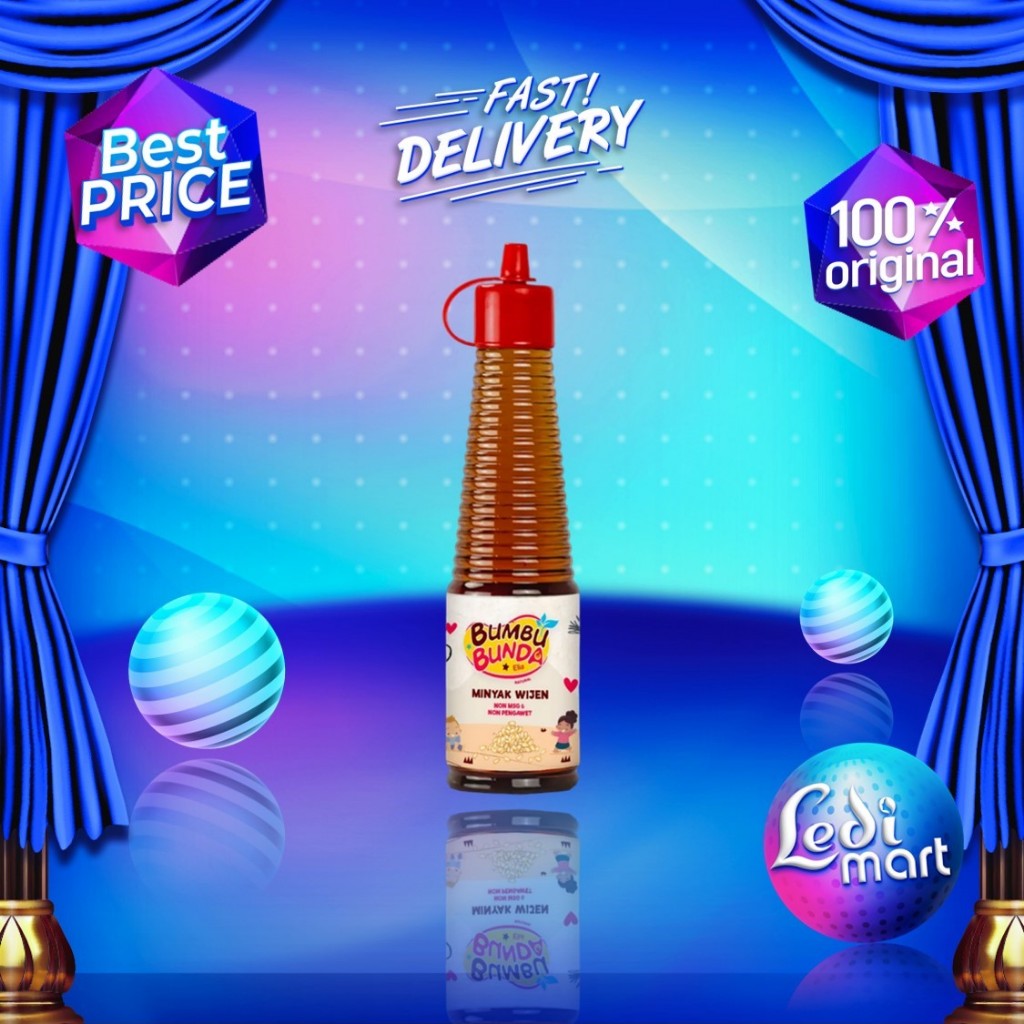 

Bumbu Bunda Elia Minyak Wijen 150ml - Non MSG - BB Booster - MPASI Anak - Aroma Lezat - Ledi