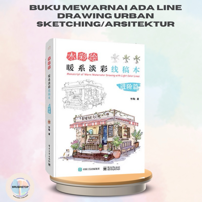 

Buku Ilustrasi Mewarnai Urban Sketching Line Artwork