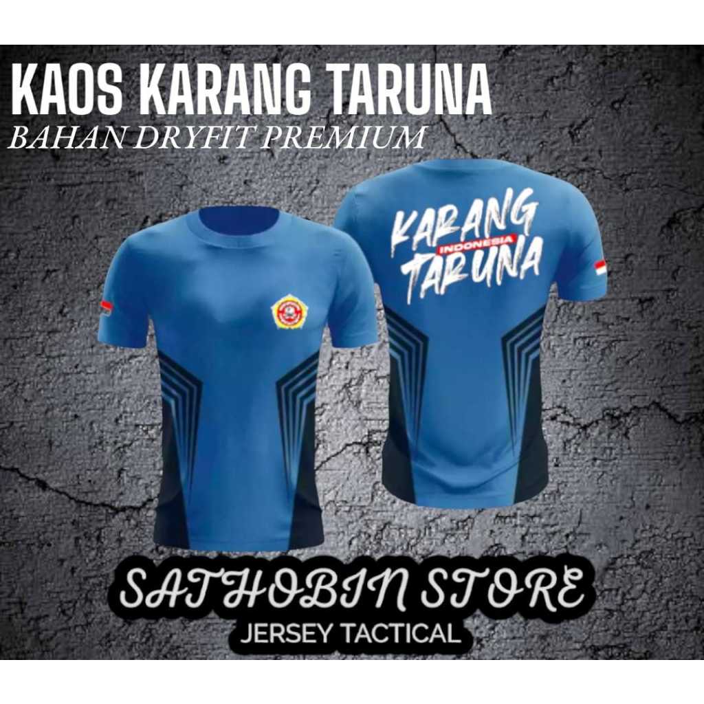 KAOS KARANG TARUNA INDONESIA / JERSEY KARANG TARUNA / BAHAN DRYFIT MILANO