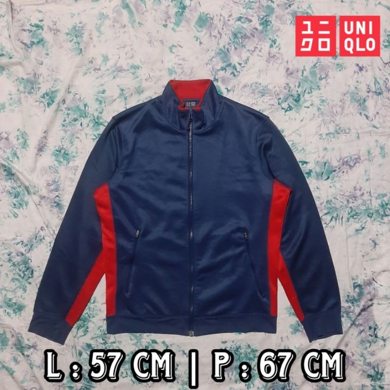 Jaket Olahraga Tracktop *Uniqlo Bahan tebal murah