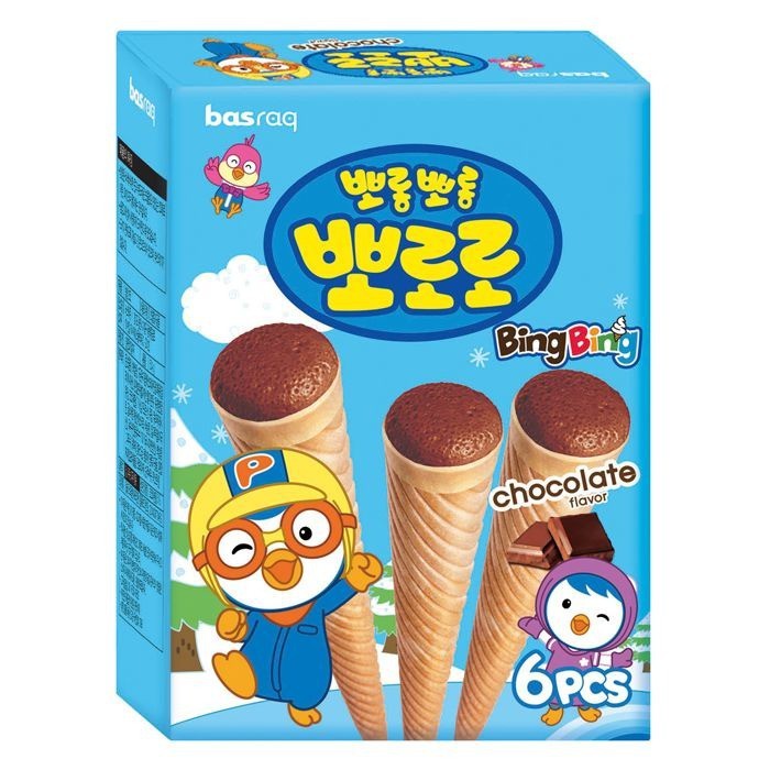 

Pororo Ice Cone Chocolate (Wafer Cone Dengan Krim Rasa Cokelat ) 54gr