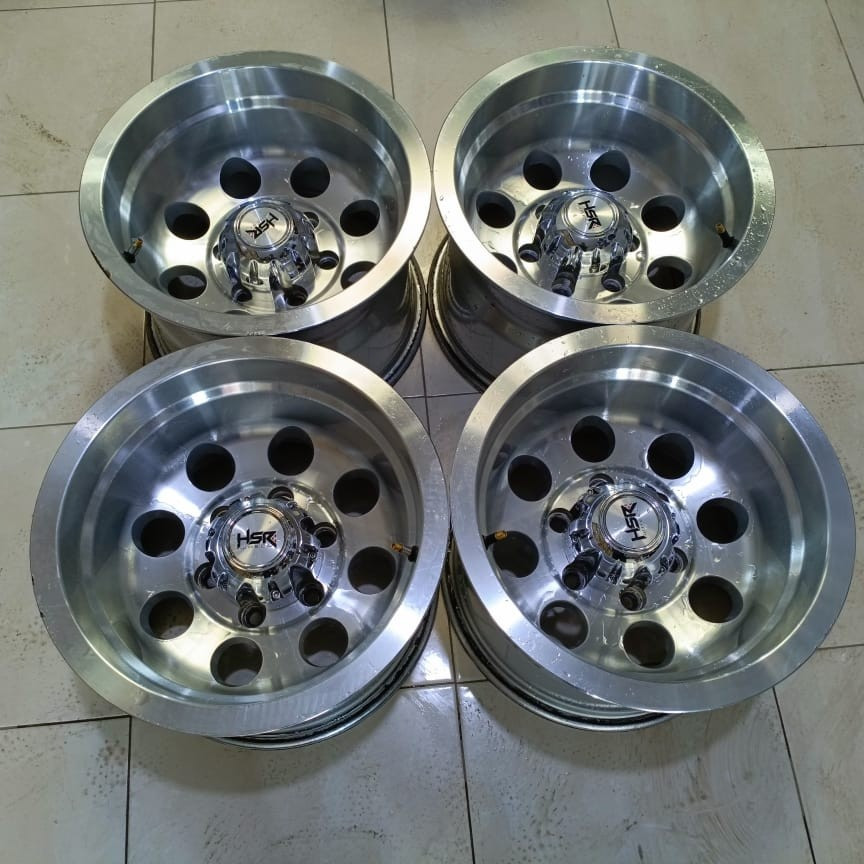 Velg Mobil Bekas Seken Racing Ring 15 Lubang Baut 6 DUFFY HSR R15X10 6X139,7 ET0