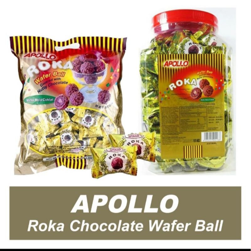 

Roka Apollo Wafer Bola Cokelat