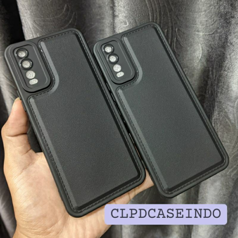 Soft Case Vivo Y20 Y20S Y20i Vivo Y12S Hitam Kulit