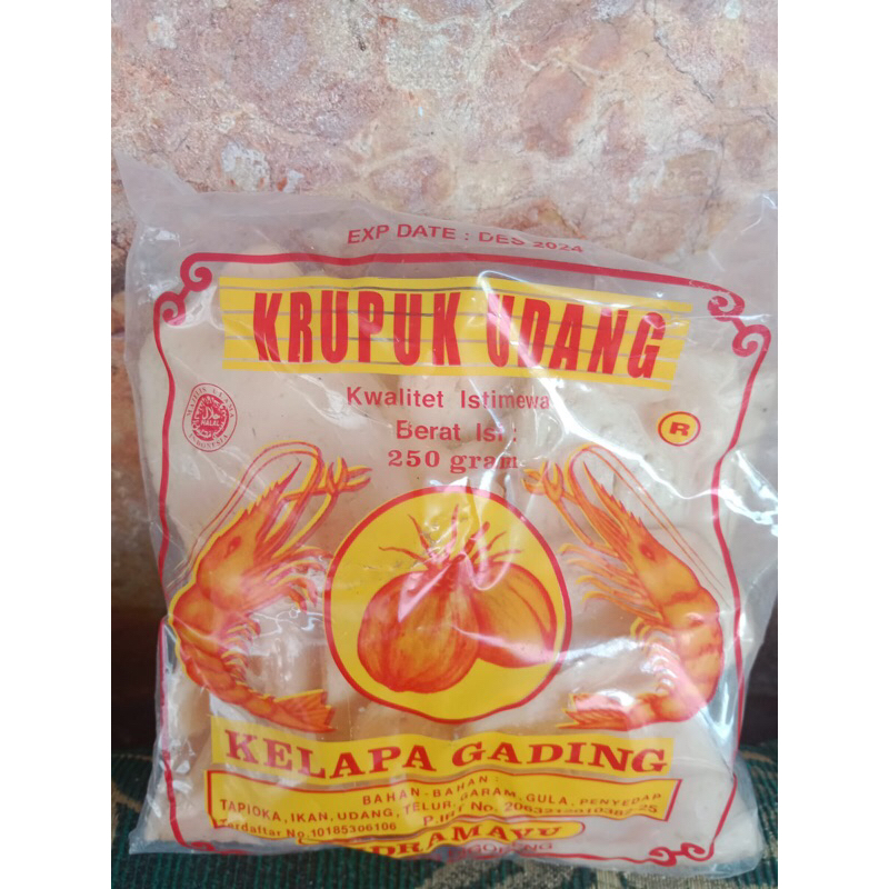 

kerupuk udang kelapa gading kerupuk mentah 250 gram kerupuk udang