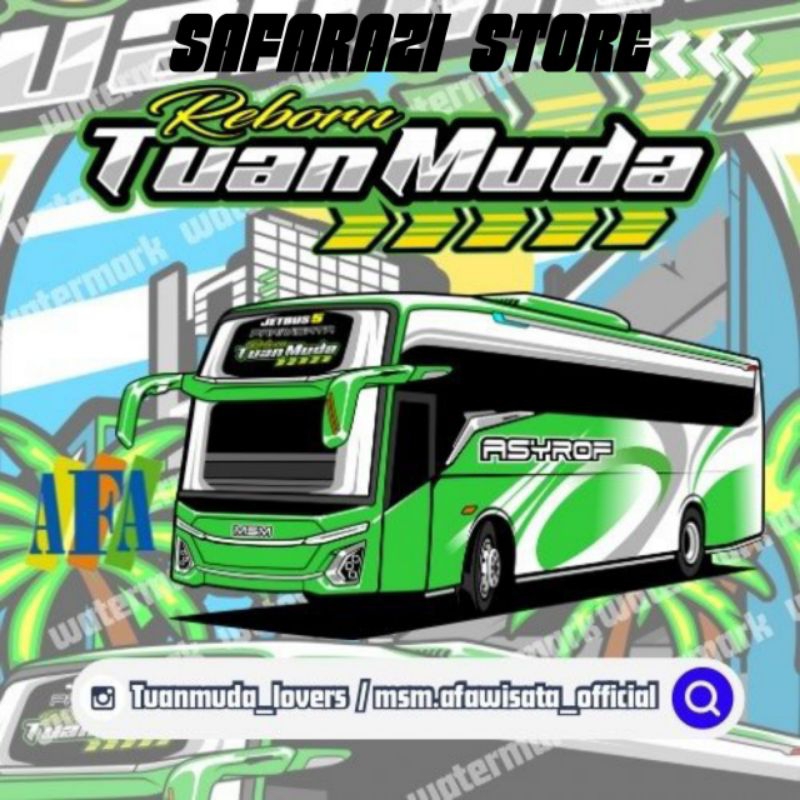 

STIKER BUS TUAN MUDA ASYROF MSM HOLOGRAM 10K 4PCS