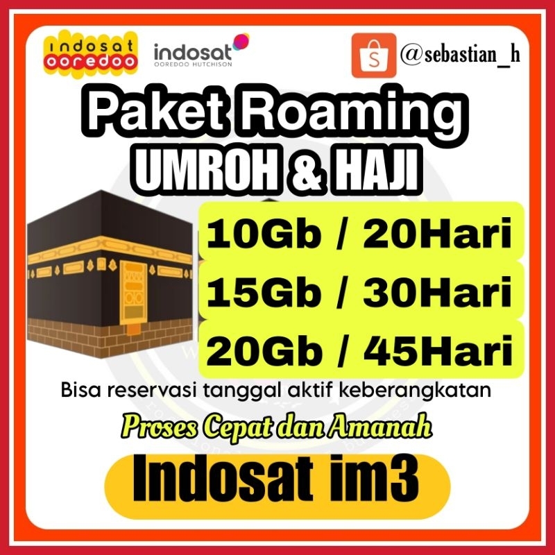 PAKET ROAMING HAJI UMROH 2024 PAKET INTERNET ROAMING