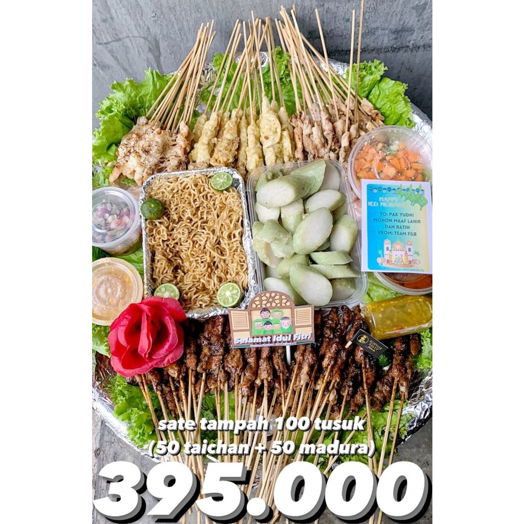 

Sate Tampah 100 Tusuk Taichan Mix Madura - READY SETIAP HARI