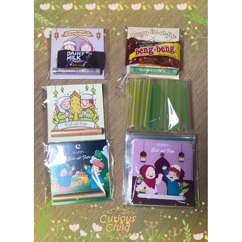 

[curiouschild.label] 20 pcs Amplop THR Lebaran sedotan / pipet