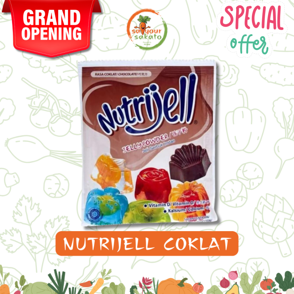 

Nutrijell Rasa Coklat 20gr Saiyour Sakato