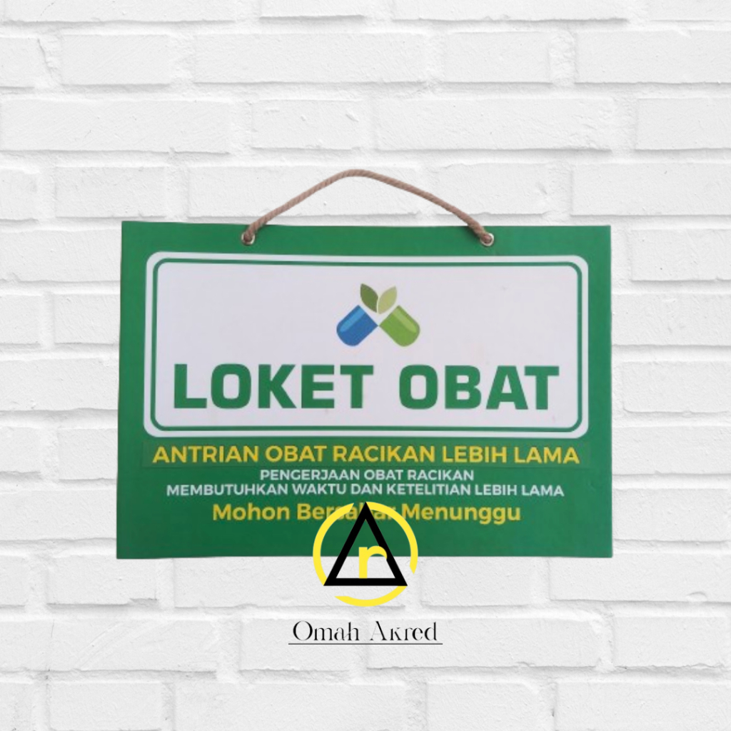 

Hard Poster Loket Obat - Farmasi - Apotek