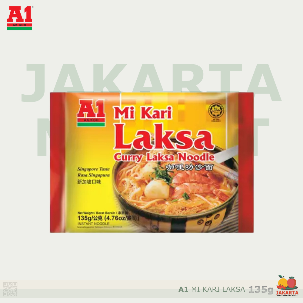 

A1 MI KARI LAKSA CURRY LAKSA NOODLE Singapore Mie instant
