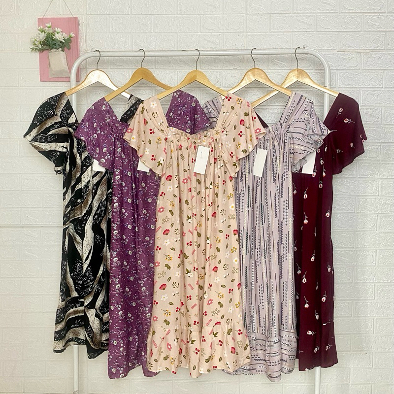 FIRA DRESS RUFFLE | Ruffle | Karet Dada Depan Belakang