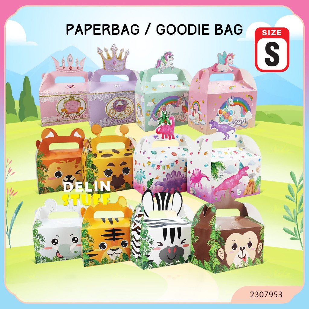 Goodie Bag Ulang Tahun Anak Mermaid Tas Ulang Tahun Anak Dino Tas Bingkisan Ulang Tahun Anak Unicorn