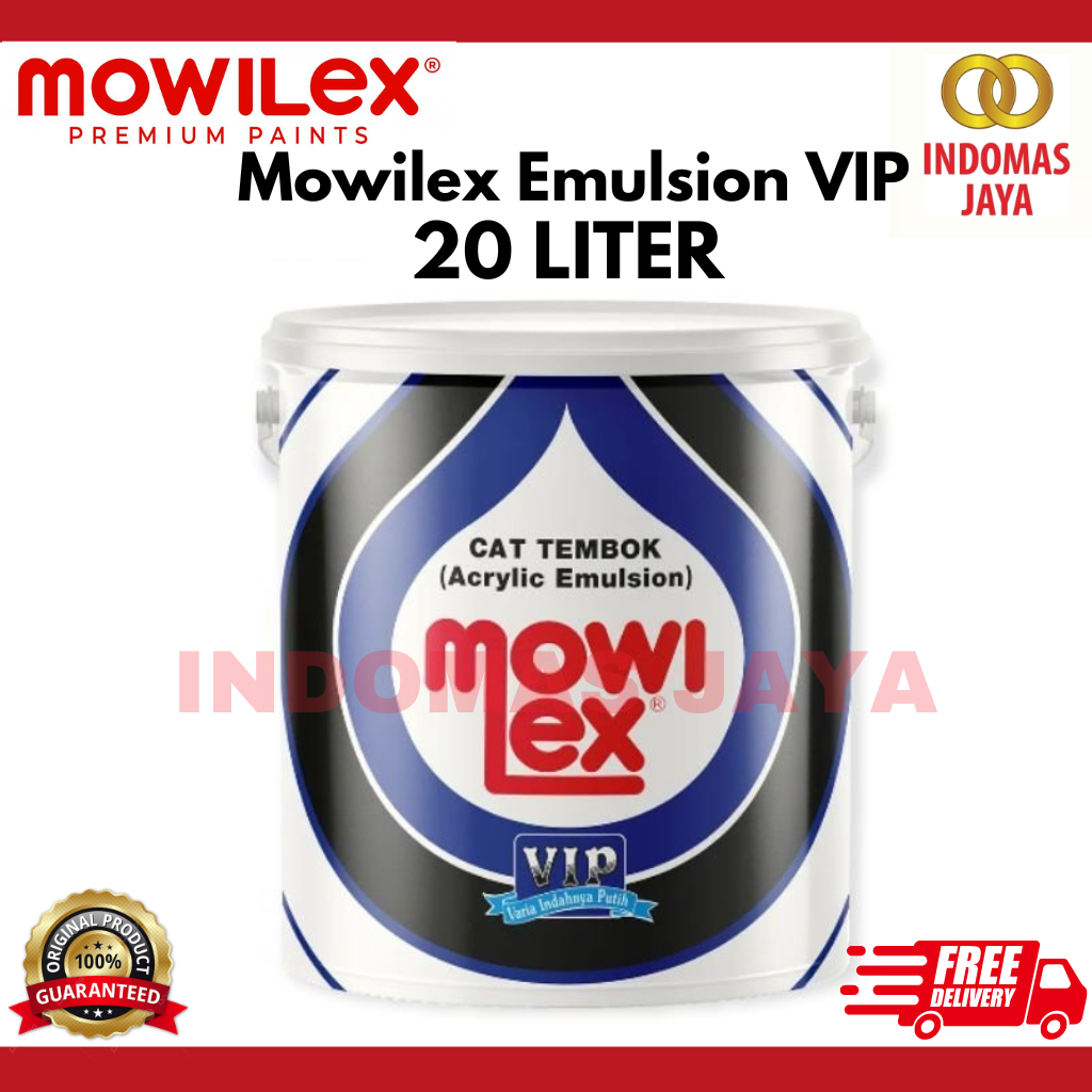 MOWILEX EMULSION VIP E1000 CAT TEMBOK INTERIOR 20 LITER /PAIL