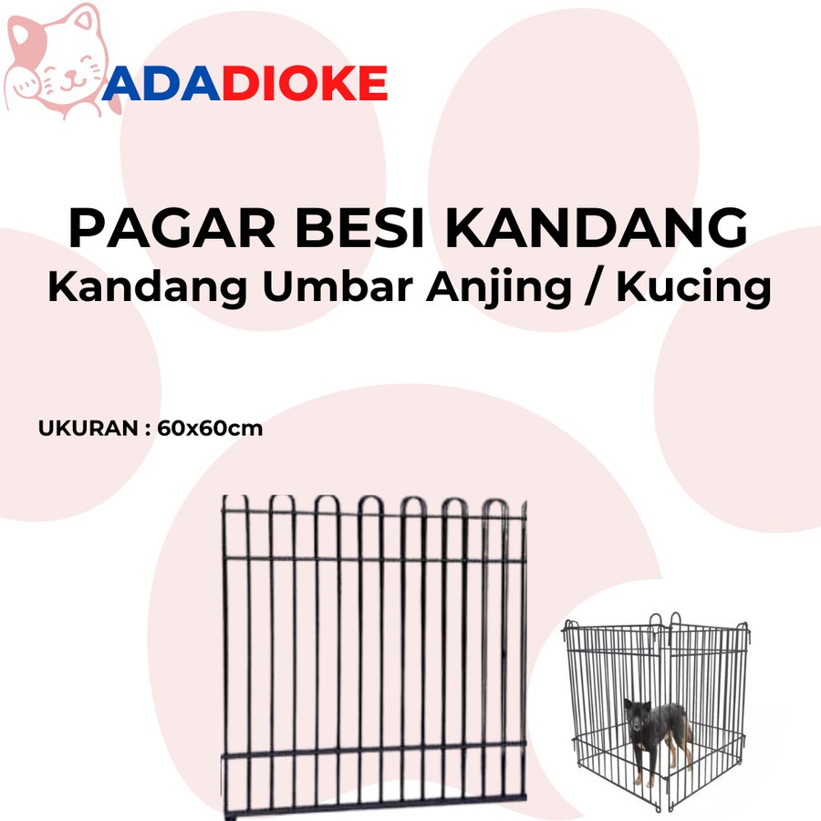 Kandang Pagar Anjing Kucing Kelinci Pagar Besi Umbar 1 Lembar