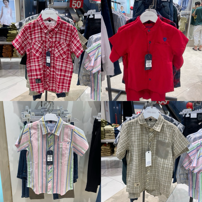 PITO DITO - Kemeja Anak Laki-Laki (2-14 Tahun)