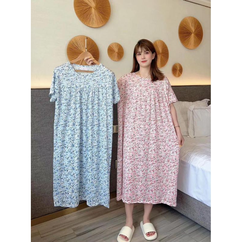 Daster Dress baju tidur spandek import Korea