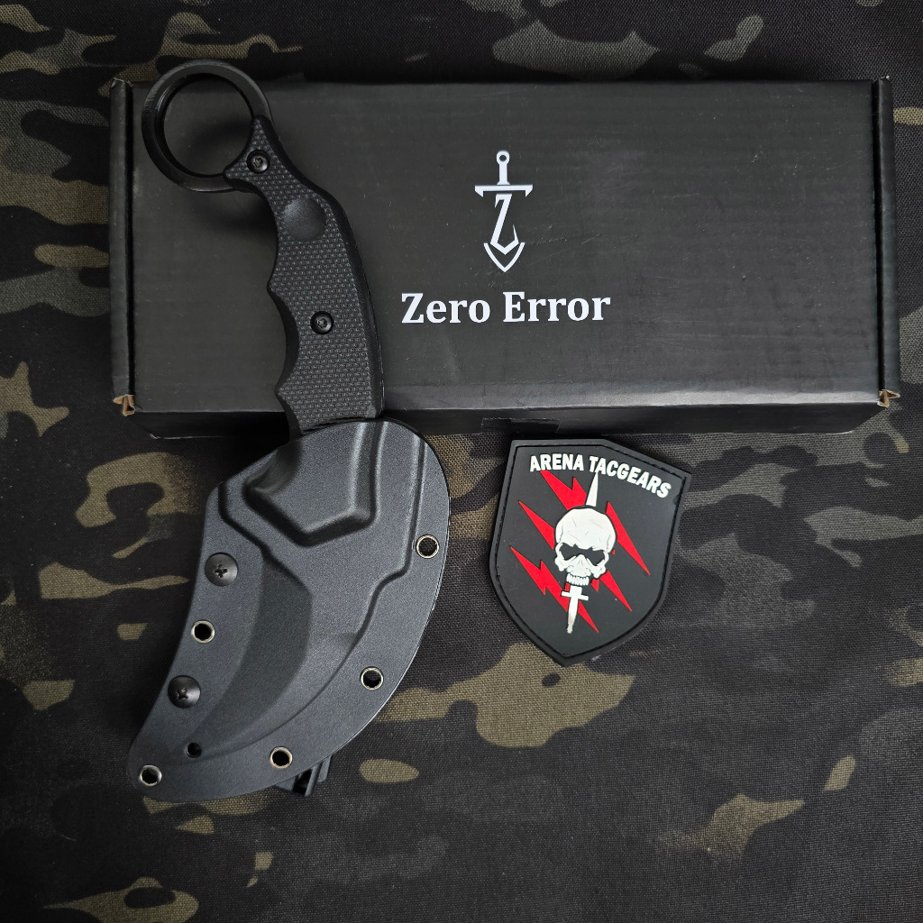 Arenatac - Cerambit Zerro Error Kydex Karambit Survival Kit