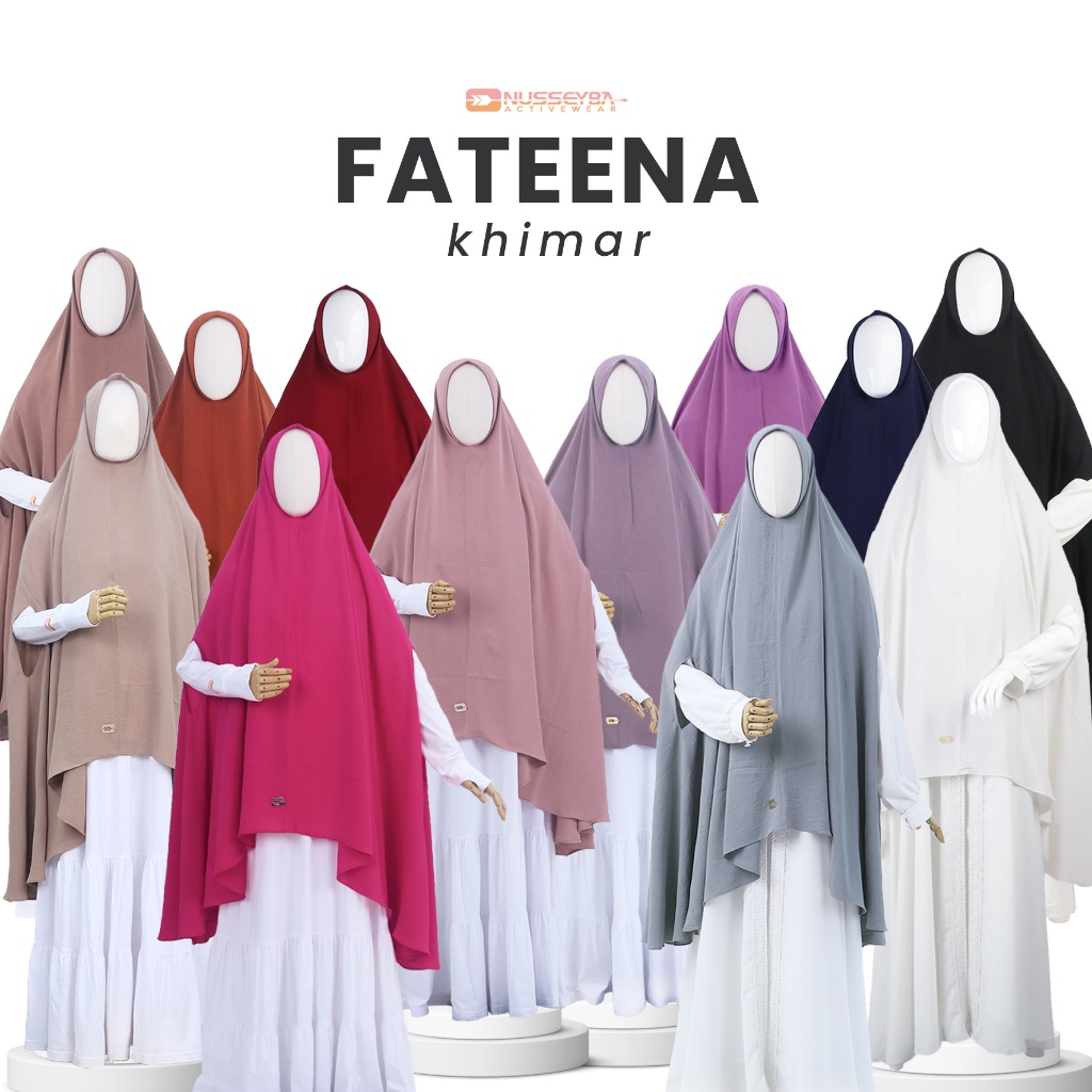Nusseyba Fateena Khimar Cringkle Khimar Bolong Tangan Khimar Umroh Syari