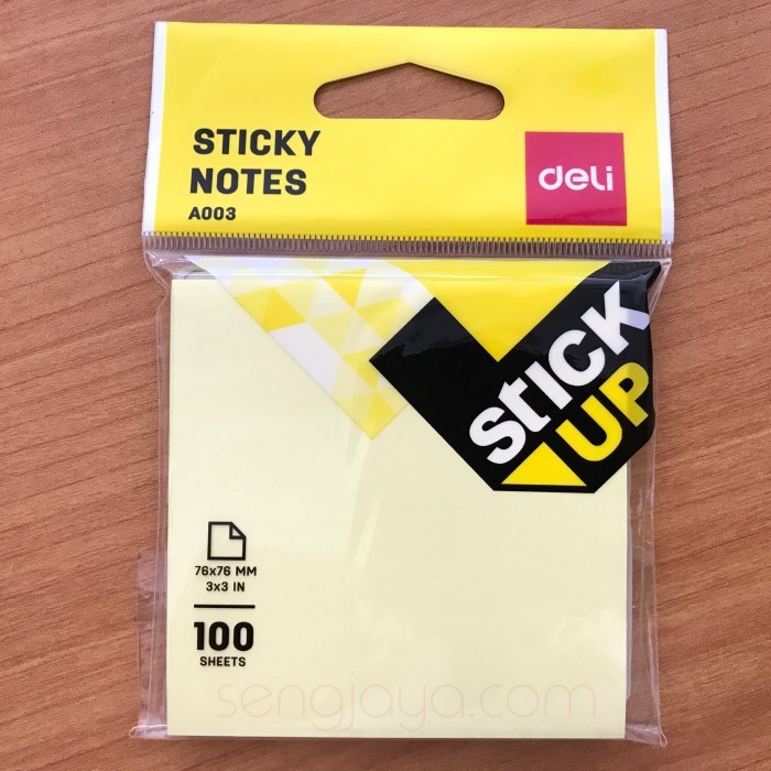 

Deli Sticky Notes Memo Tempel Warna Kuning 76x76mm-A00352