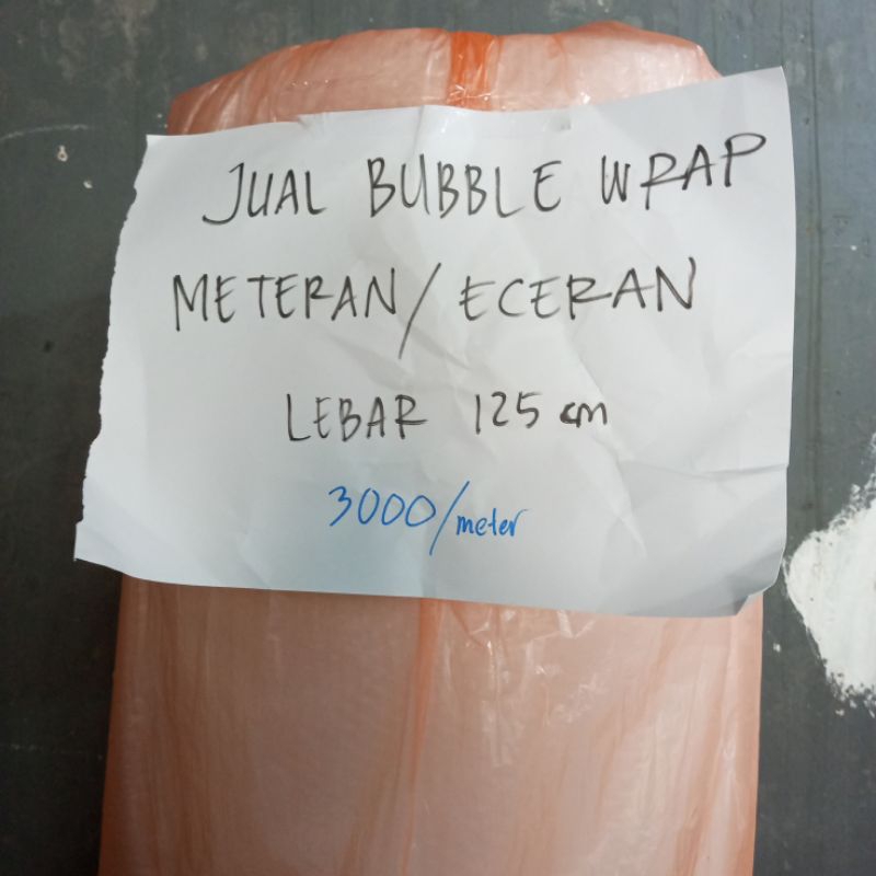 

bubble wrap meteran bening