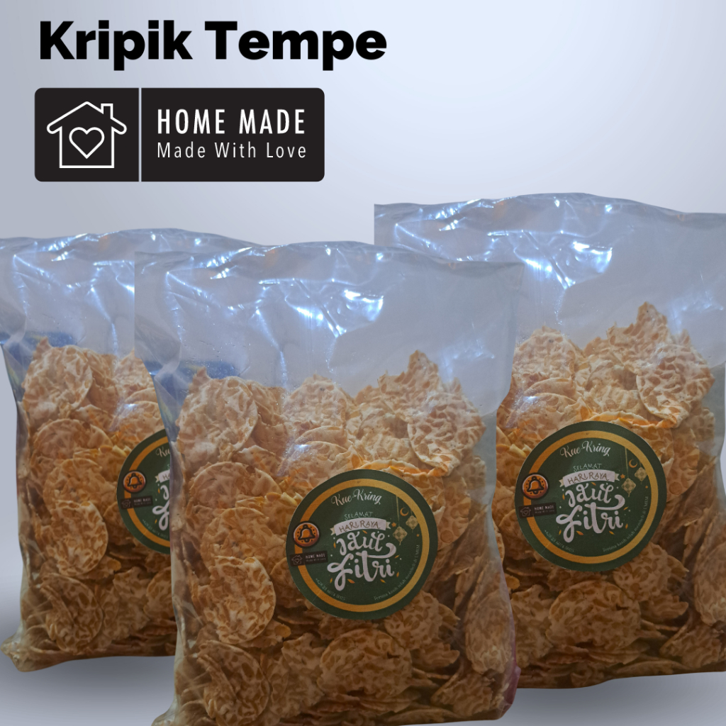 

Keripik Tempe Original Home Made 1/2Kg (500g)