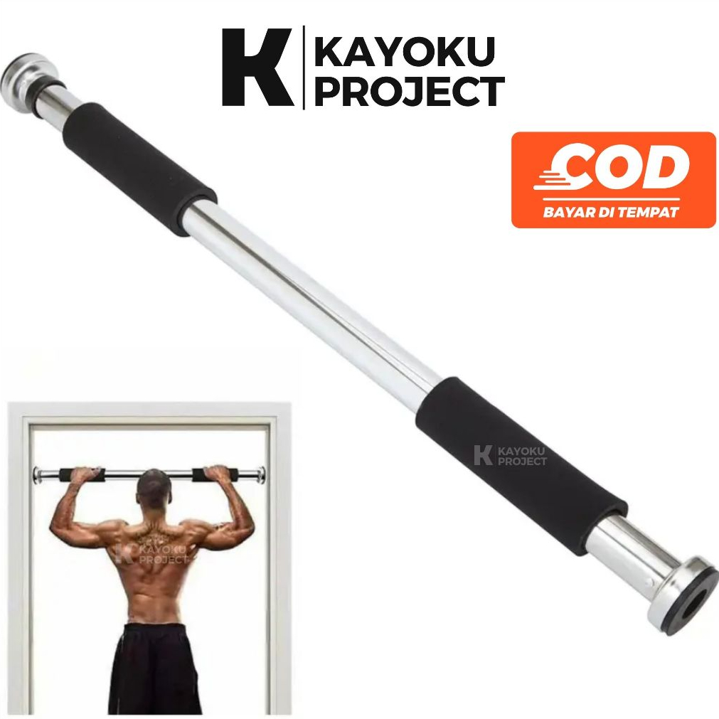 Pull Up Bar / Door Chinning Bar / Pull Up Bar Dinding Pintu 62-100CM
