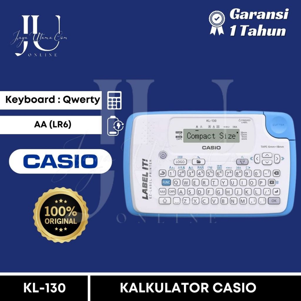 

Label Printer Casio KL-130 - Mesin Labeling KL 130