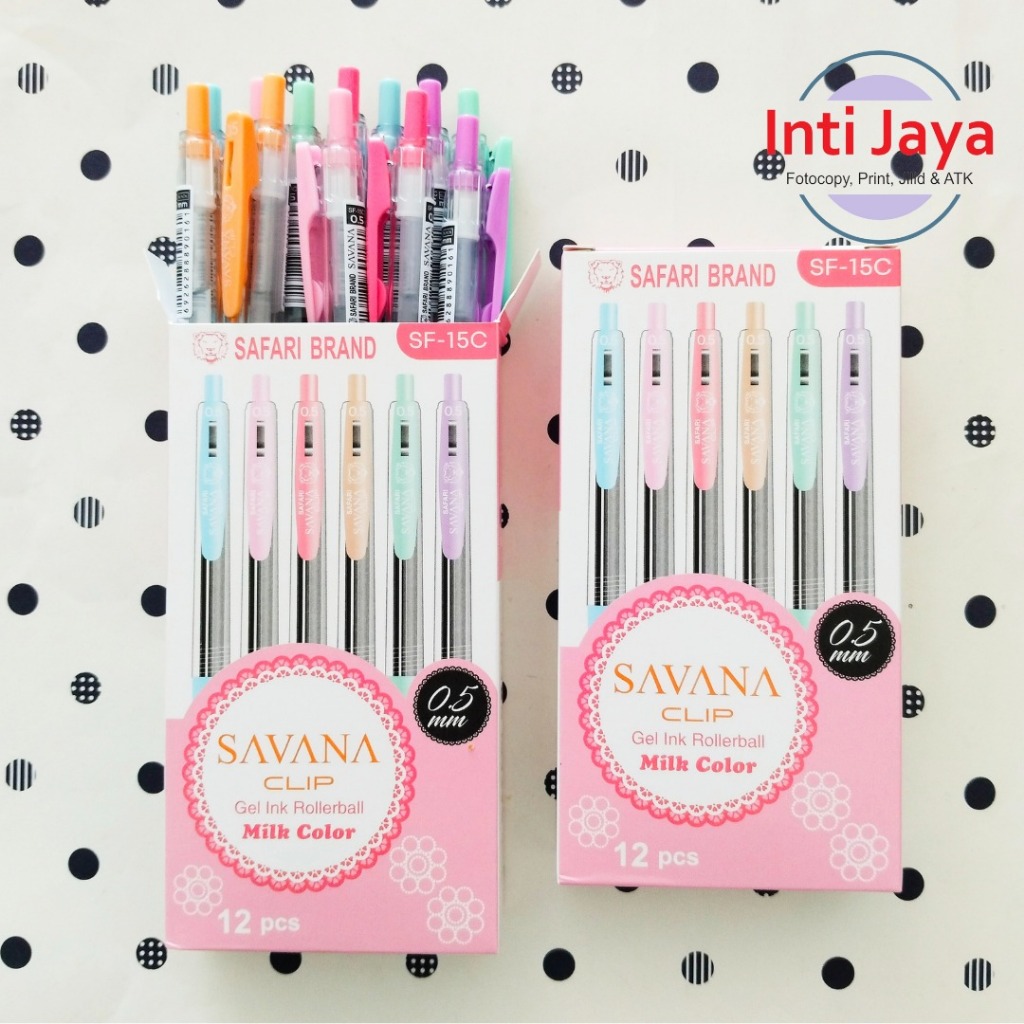 

Pulpen Safari SF15C Savana Clip Milk Colour Hitam Per Lusin