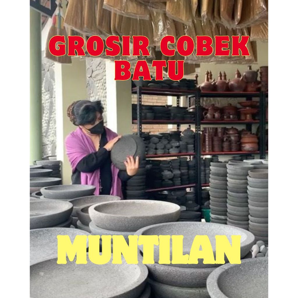 Cobek Batu Asli Muntilan