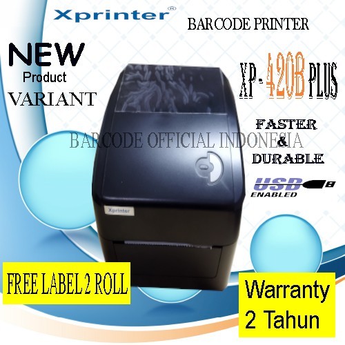 PRINTER XPRINTER PRINTER BARCODE THERMAL - LABEL PRINTER XPRINTER XP-420B SIZE 110MM - A6 PRINTER