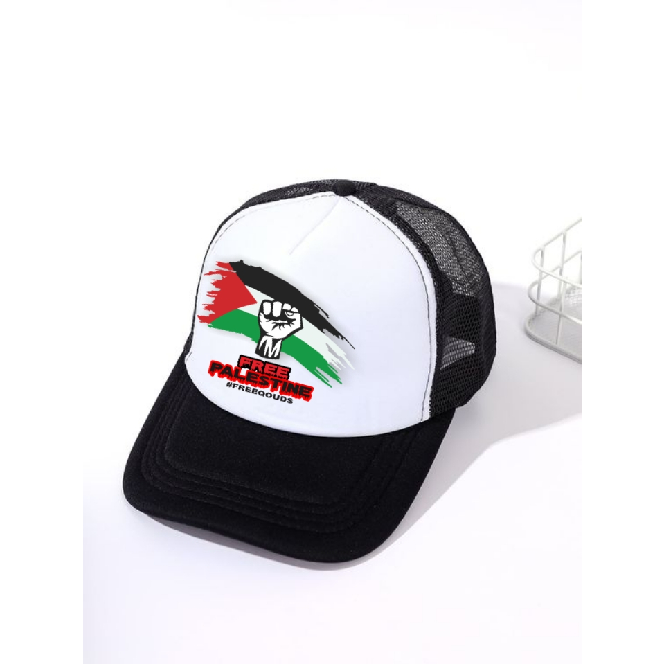 Topi Trucker Free Palestina/Topi Jaring Palestina