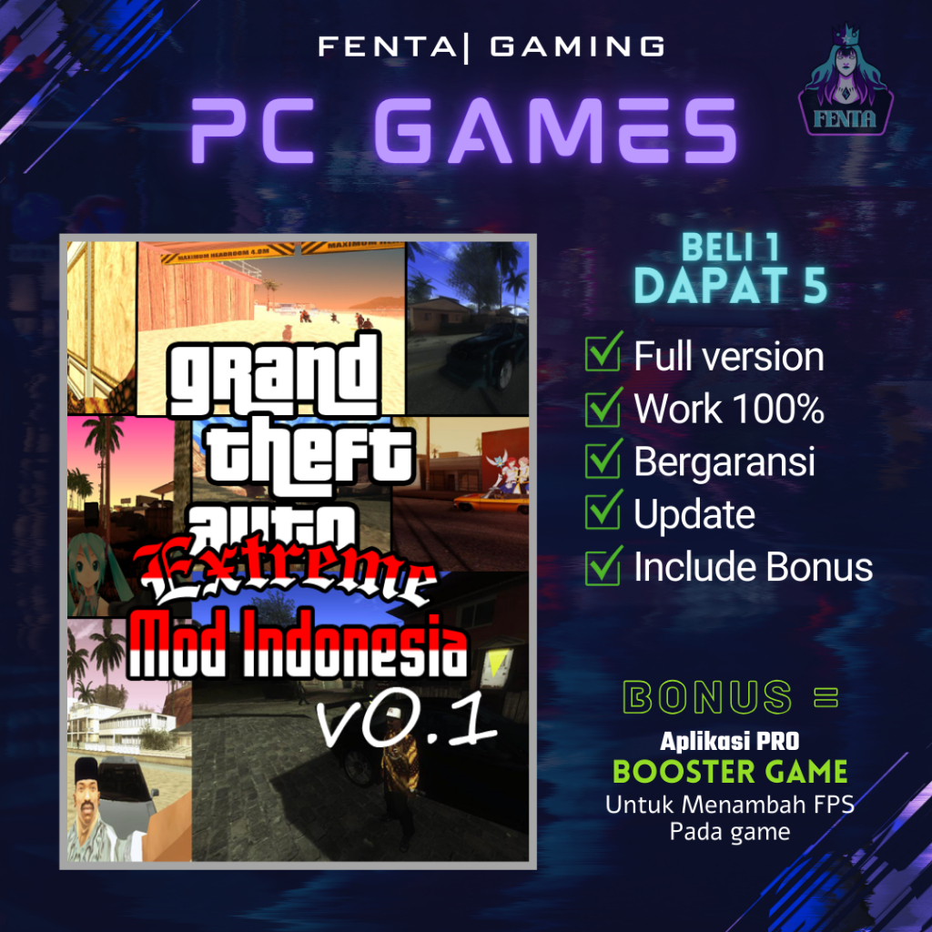 GTA SAN INDONESIA - GAME PC - GAME LAPTOP