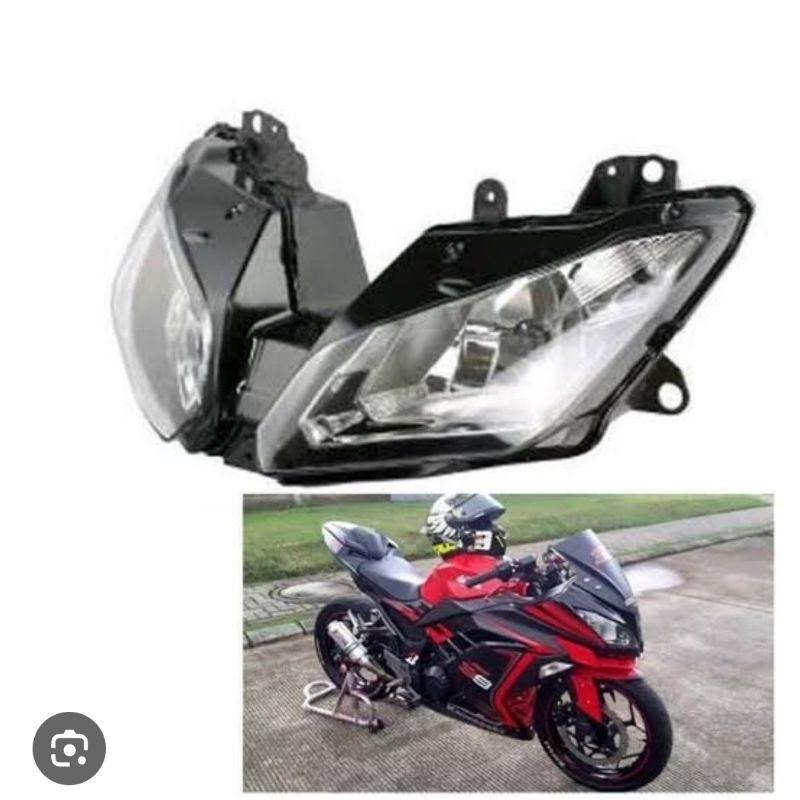 reflektor depan kawasaki ninja 250 fi lampu depan ninja 250 fi-rzl