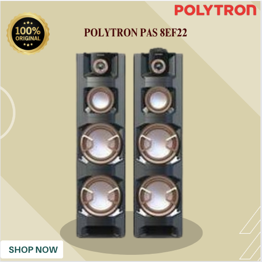 SPEAKER POLYTRON PAS 8EF22 SPEAKER AKTIF/POLYTRON SPEAKER BERGARANSI/PAS8EF22/PAS-8EF22/PAS 8 EF 22/