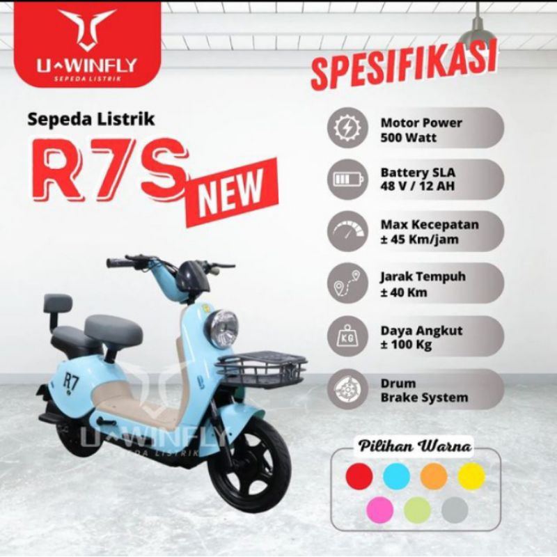 Sepeda Listrik Uwinfly R7S