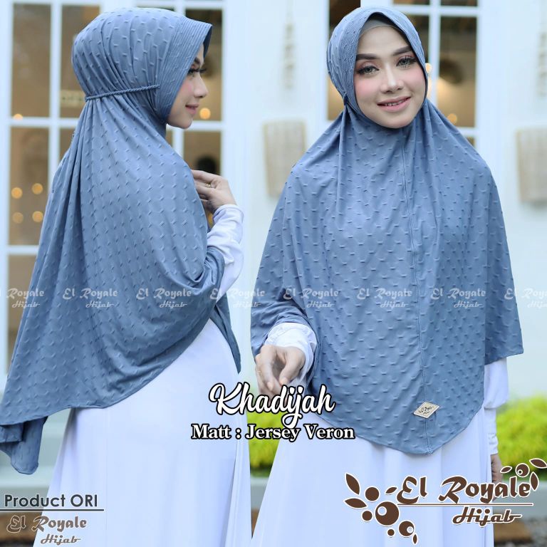 TRY394  HIJAB INSTAN KHIMAR SYARI KHADIJAH XL ORI EL ROYALE