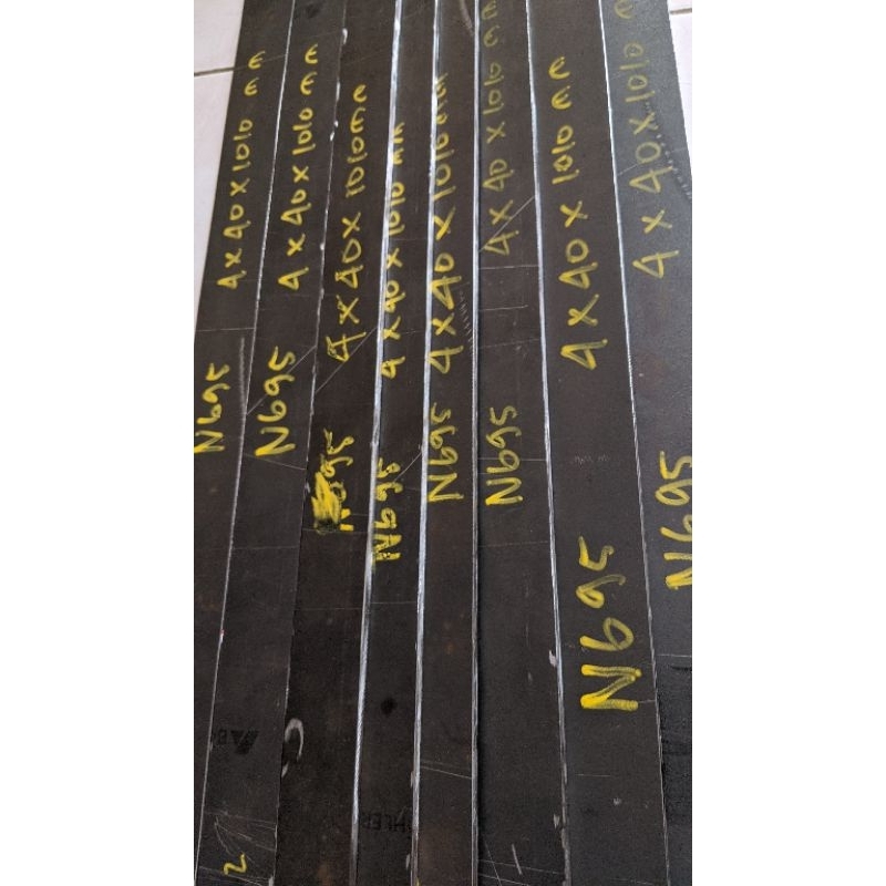 Plat Baja BOHLER N695 tebal 4mm Lebar 4cm panjang 101cm / 4x40x1010mm