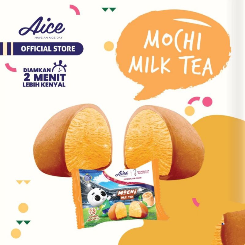 Aice mochi milk tea 1 box isi 40 pcs