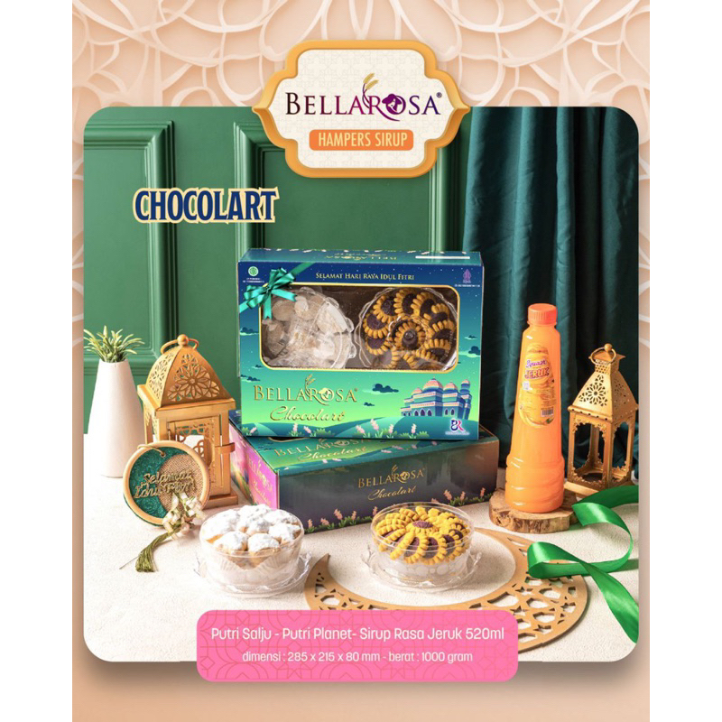 

HAMPERS KUE KERING CHOCOLART BELLAROSA PAKET CHOCOLART 2TOPLES+1SIRUP / HADIAH LEBARAN / NATAL CHRISTMAS