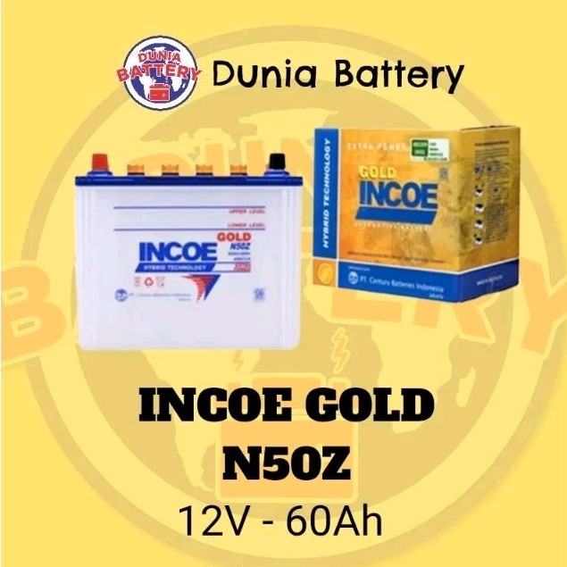 Aki mobil Incoe Gold N50Z Original Astra